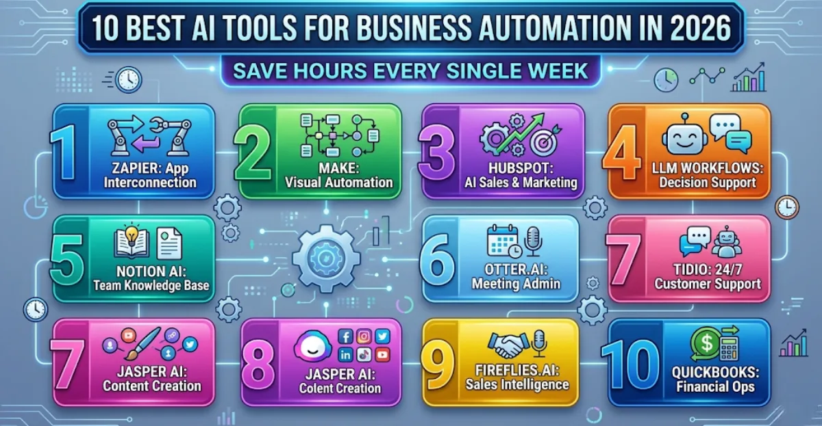 10 Best AI Tools for Business Automation